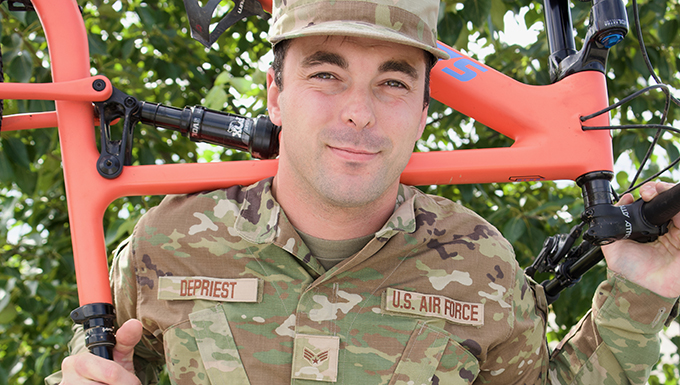 176th Air Defense Squadron surveillance technician competes in arctic triathlon